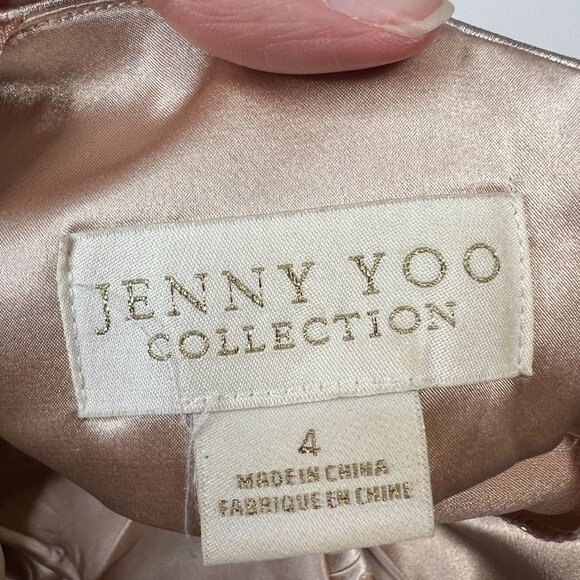 Jenny Yoo Corinne Satin Crepe Dress Halter Maxi Bridesmaid Wedding Petal 4 - Picture 8 of 15